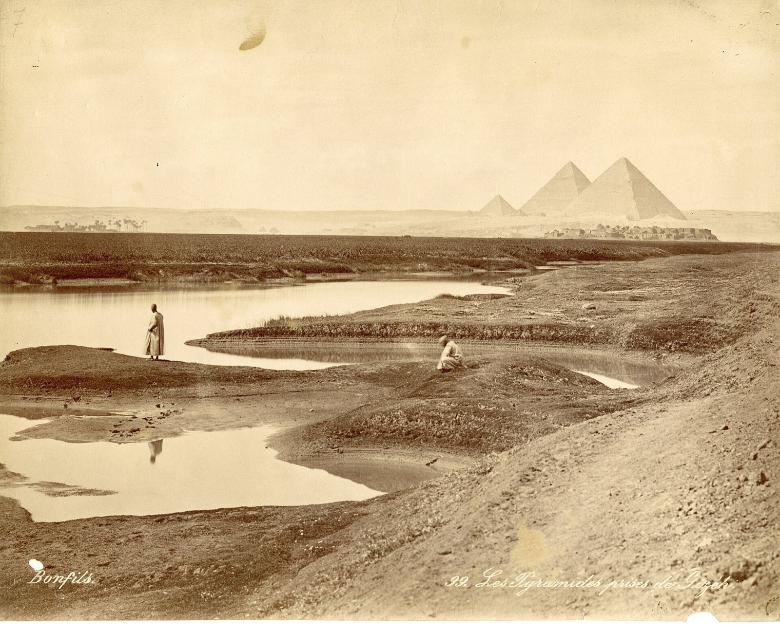Albumen print of the pyramid field