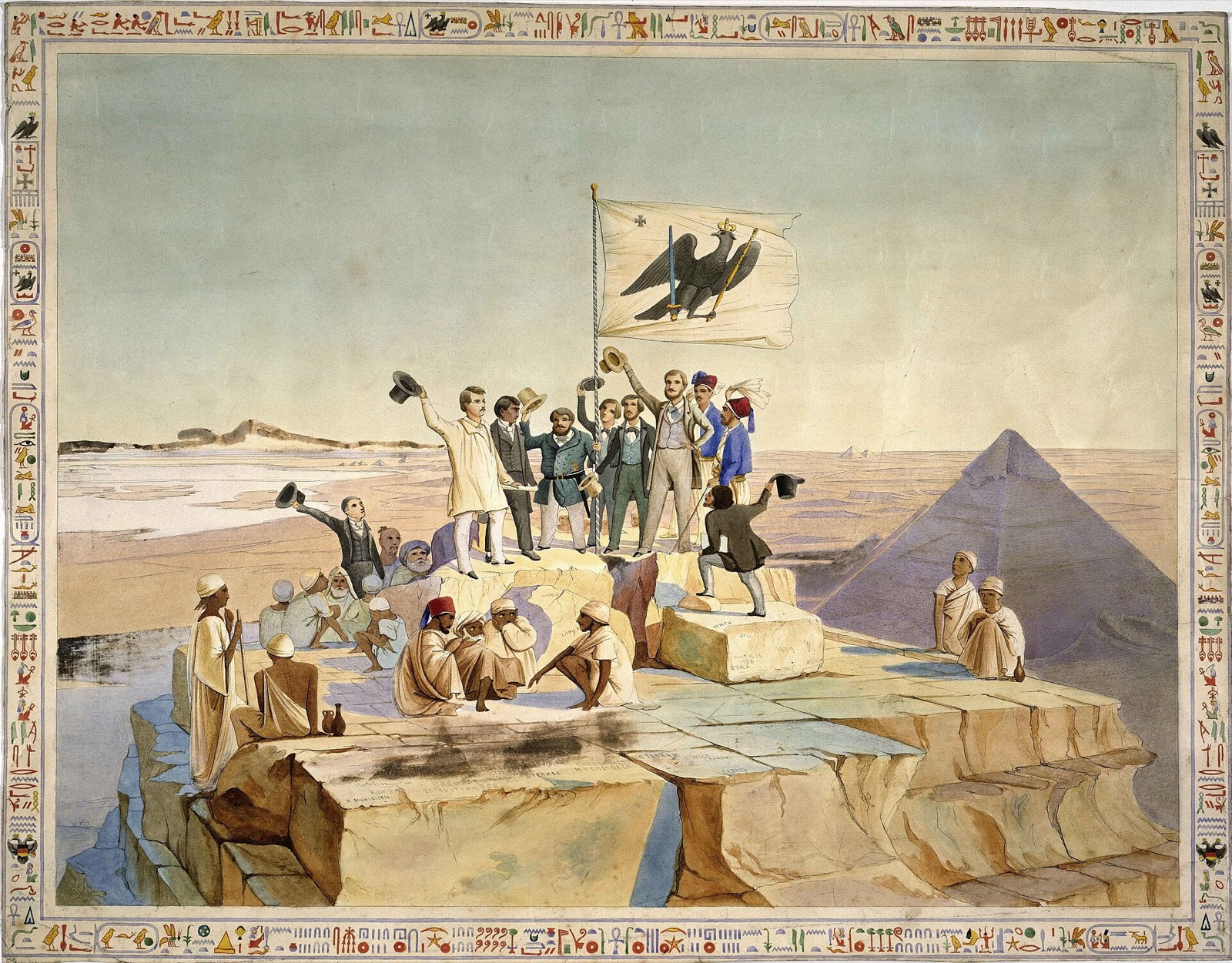 The Great Pyramid recorded by the Lepsius expedition