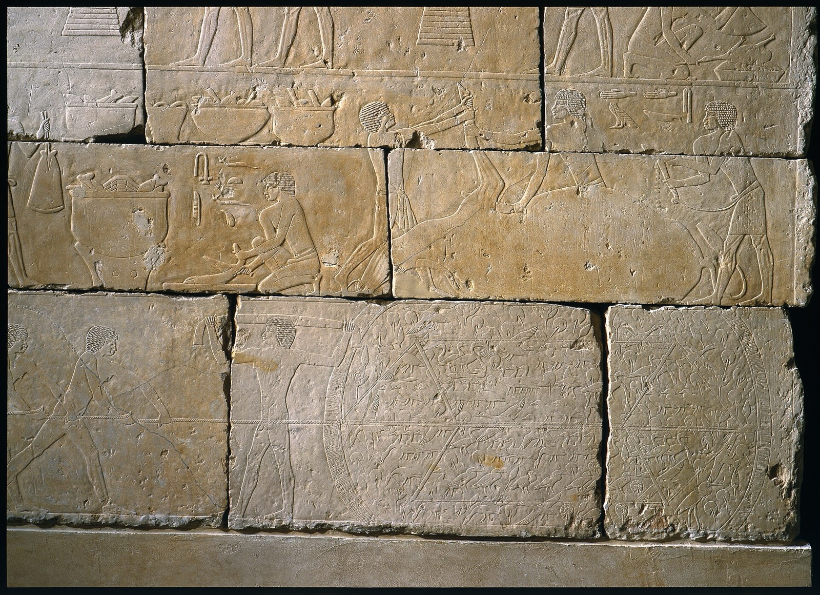 Painted relief from an Old Kingdom tomb chapel